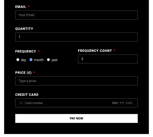 elementor-credit-card-subscription-demo
